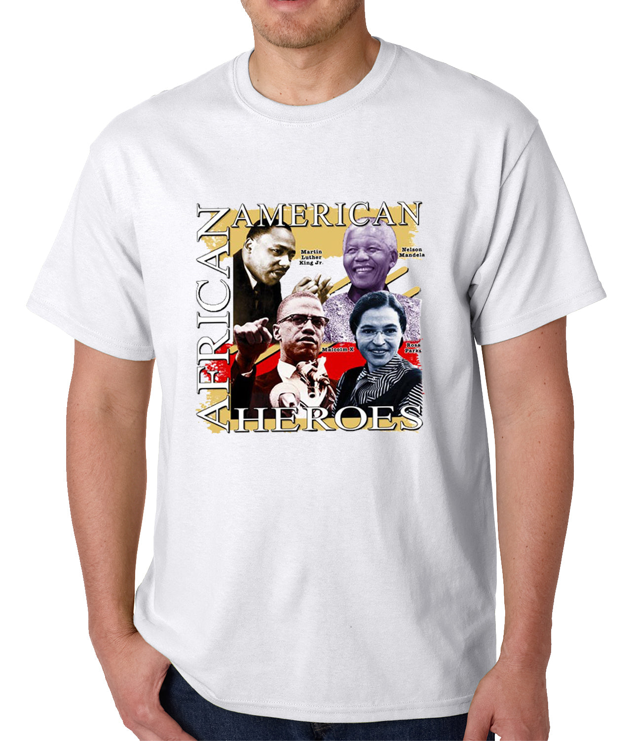 Full Color African American Heroes Mens T-shirt