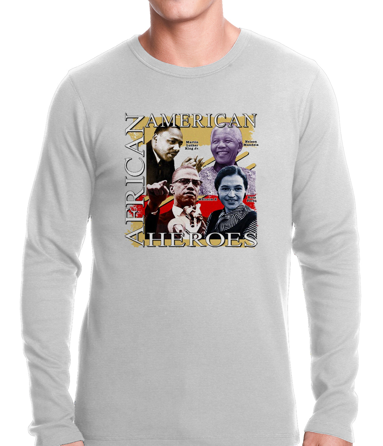 Full Color African American Heroes Thermal Shirt
