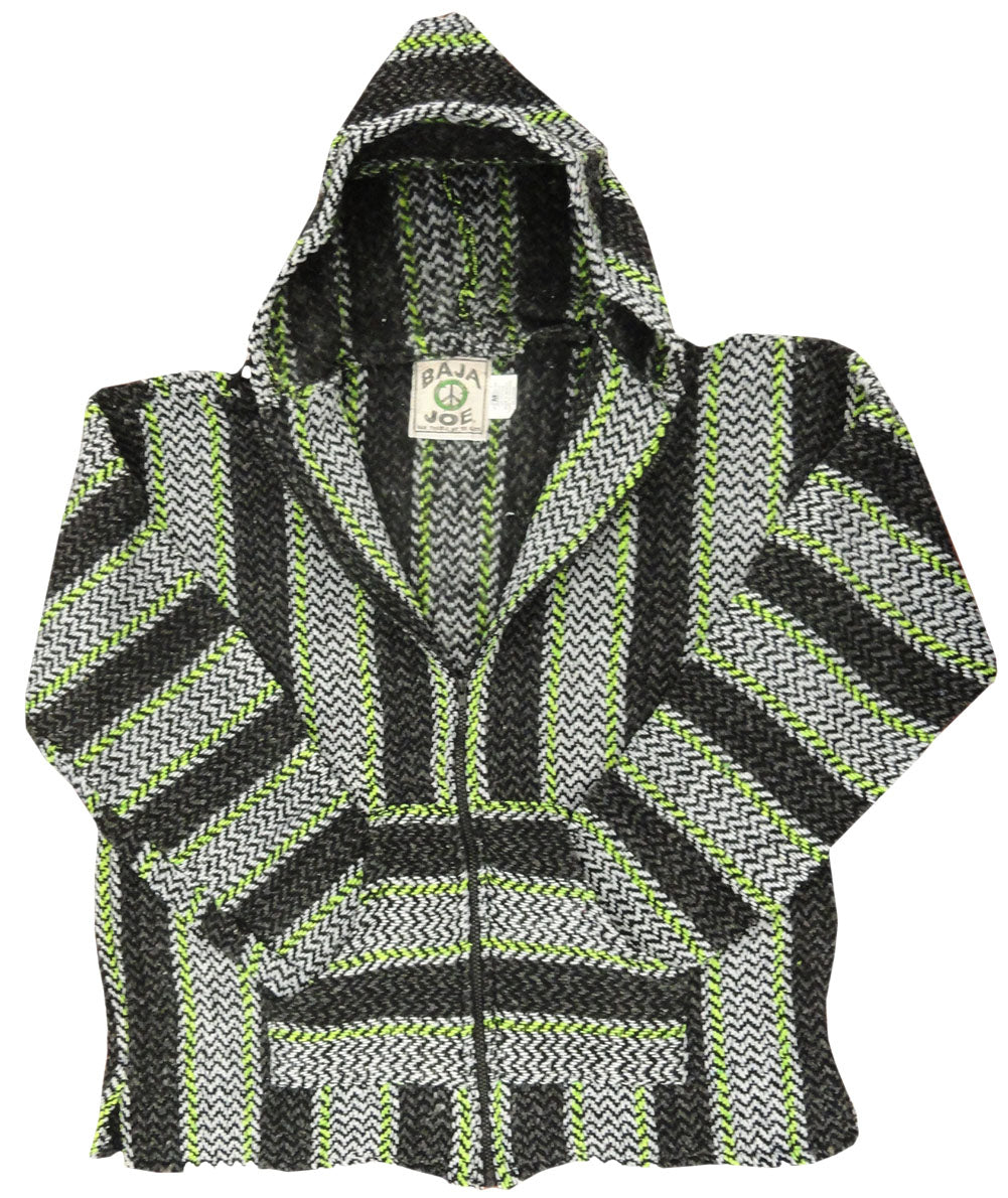 Full Zip Deluxe Baja (Lime/Grey)