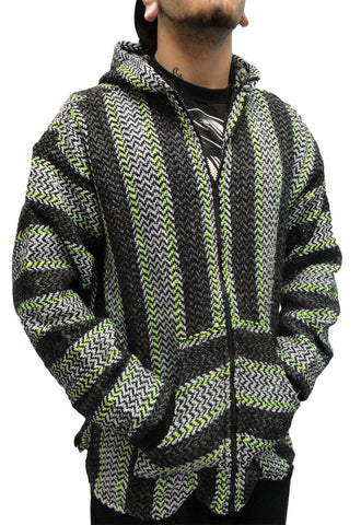 Full Zip Deluxe Baja (Lime/Grey)