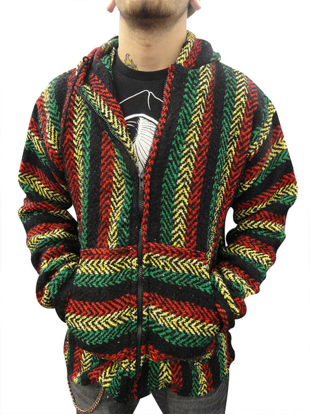 Rasta zip up hoodie on sale