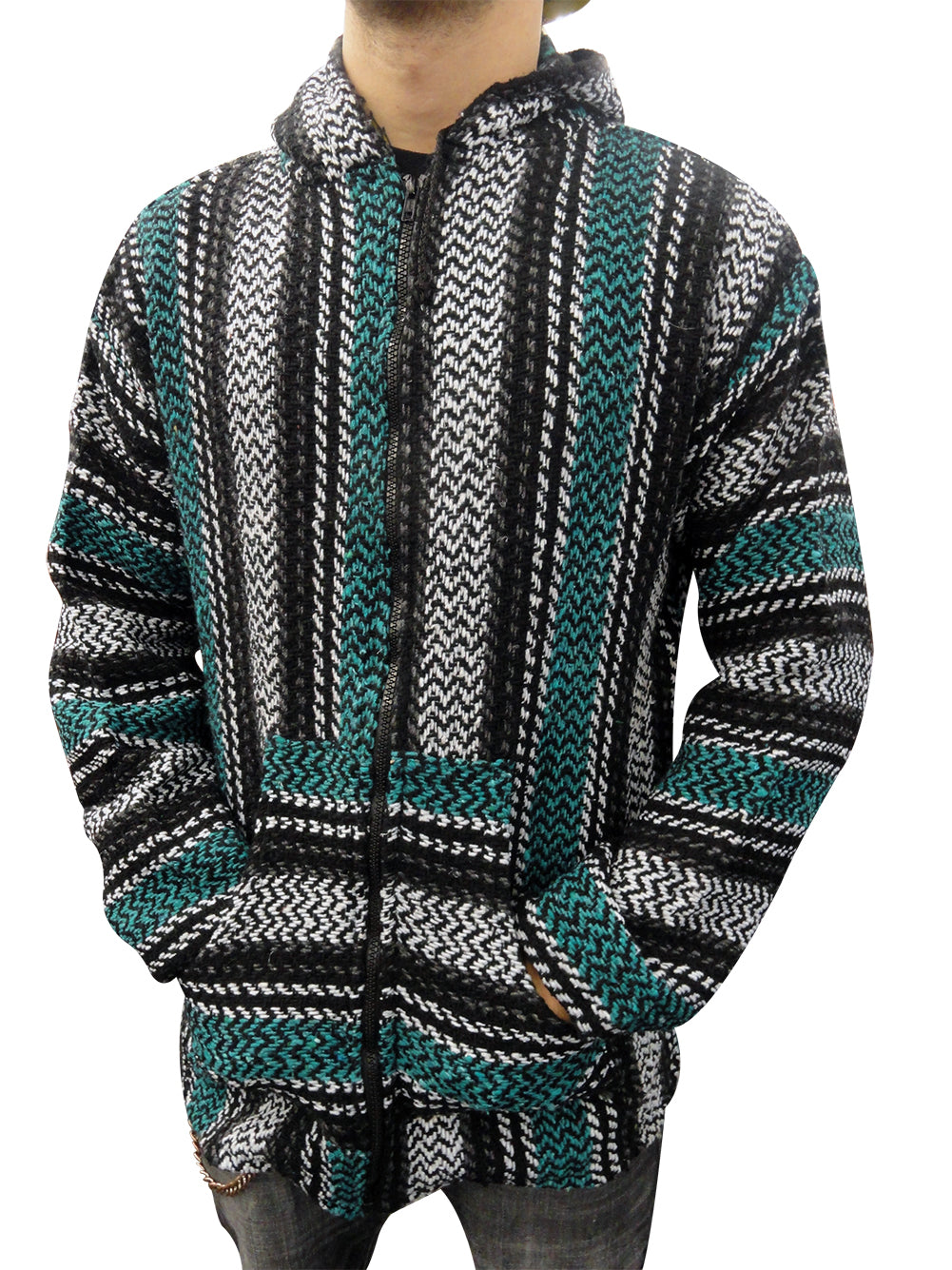 Full Zip Deluxe Baja (Teal)
