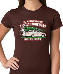 Fun Old-Fashioned Family Christmas Since 1989 Ladies T-shirt