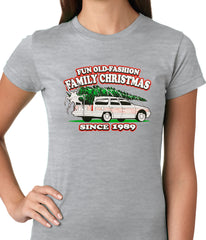 Fun Old-Fashioned Family Christmas Since 1989 Ladies T-shirt