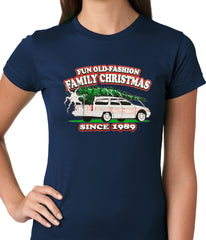 Fun Old-Fashioned Family Christmas Since 1989 Ladies T-shirt