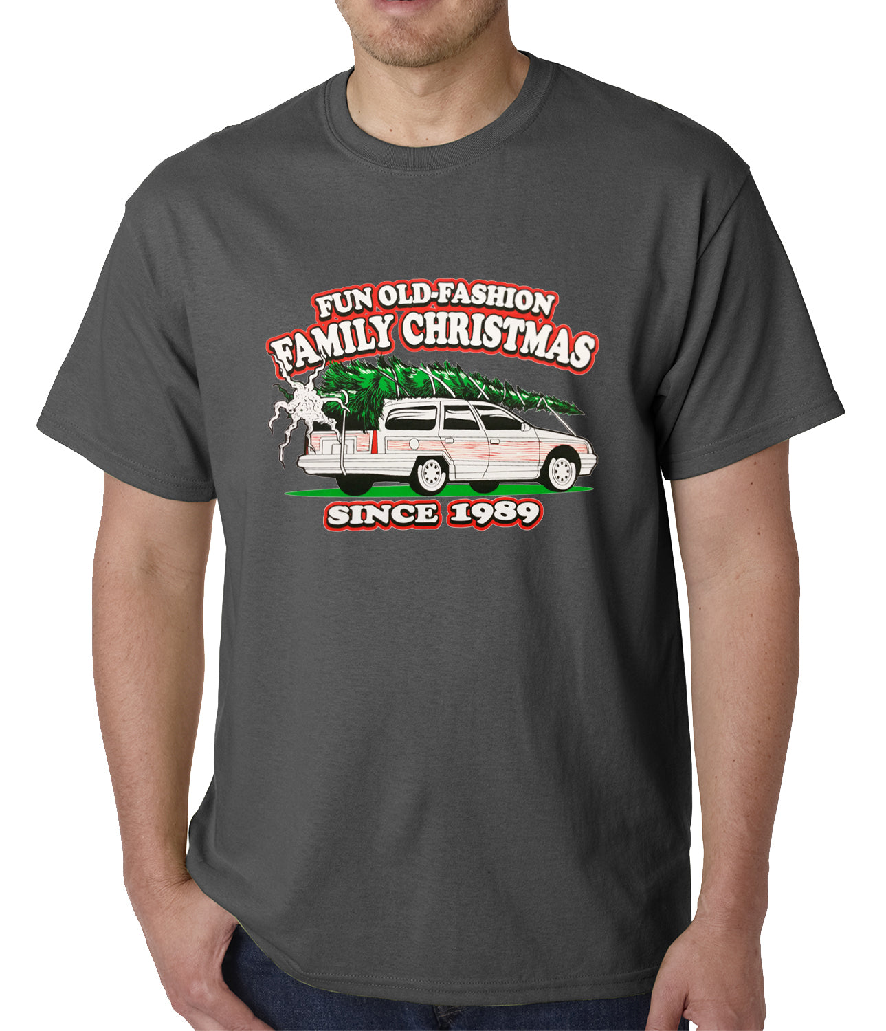 Fun Old-Fashioned Family Christmas Since 1989 Mens T-shirt