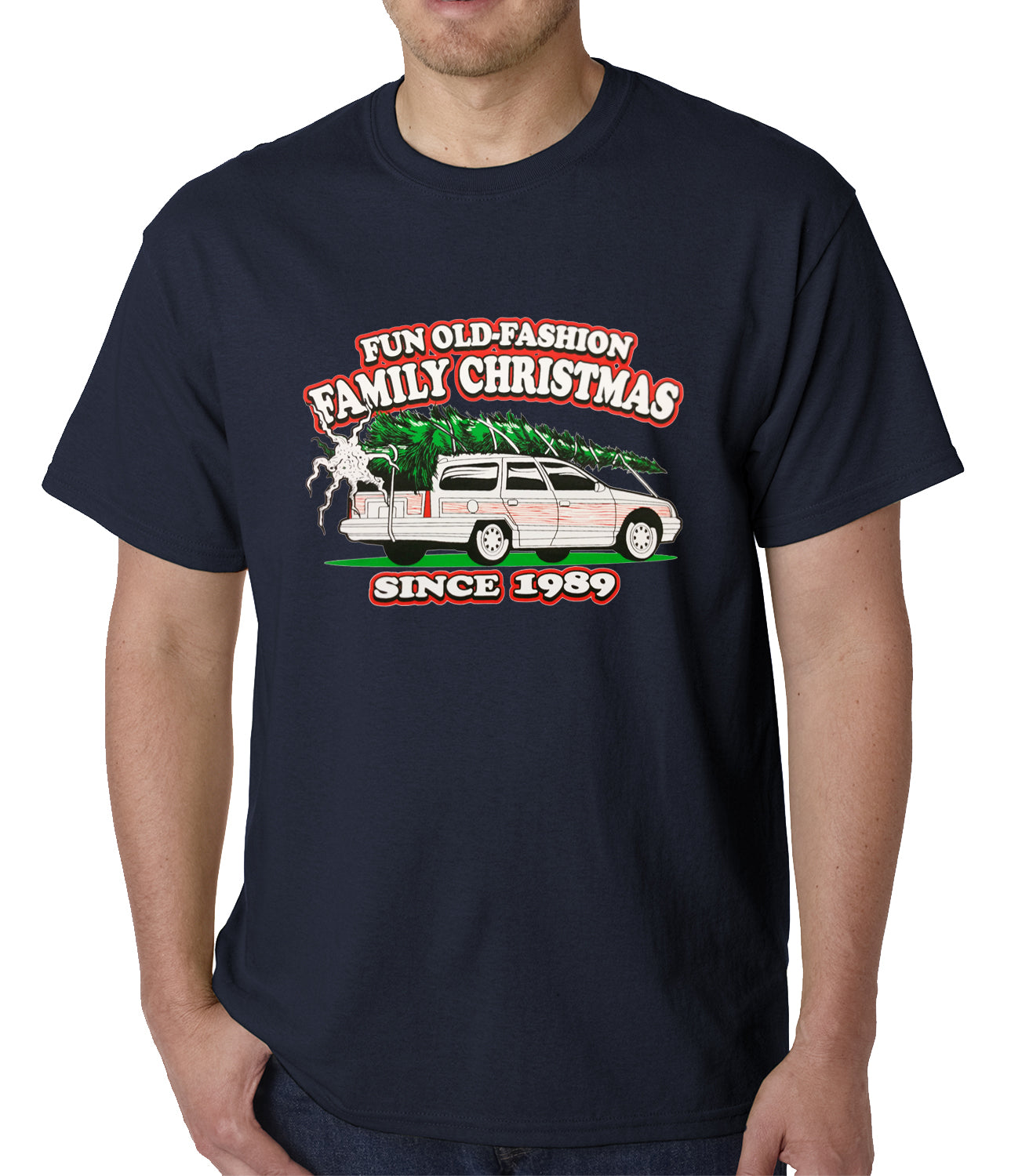 Fun Old-Fashioned Family Christmas Since 1989 Mens T-shirt