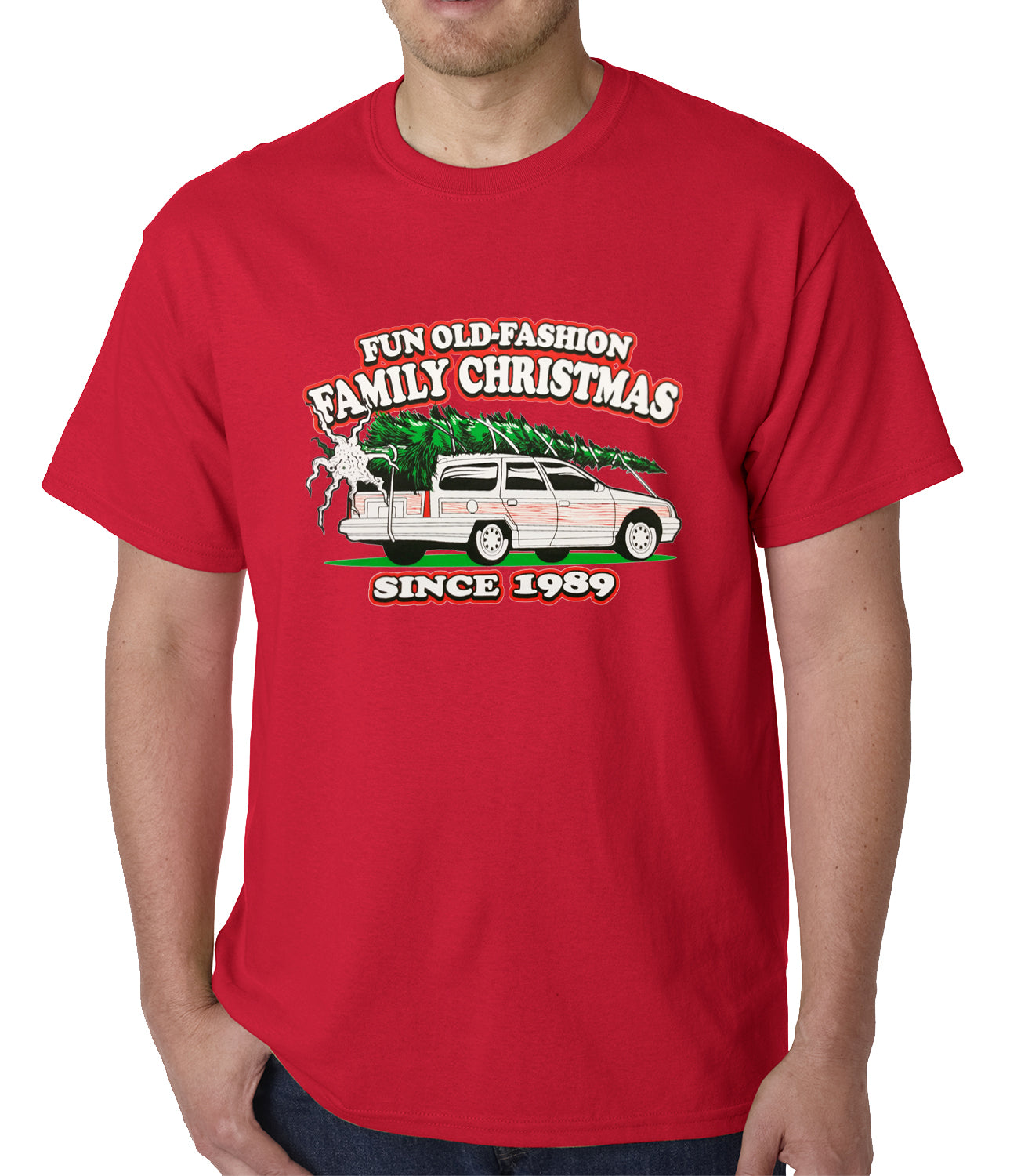 Fun Old-Fashioned Family Christmas Since 1989 Mens T-shirt