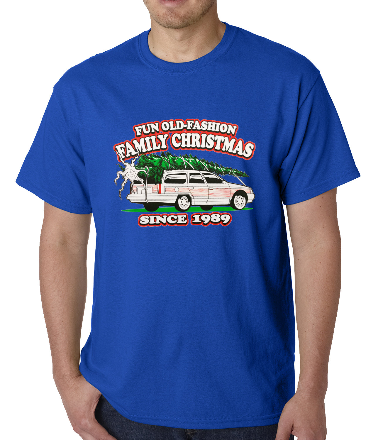 Fun Old-Fashioned Family Christmas Since 1989 Mens T-shirt
