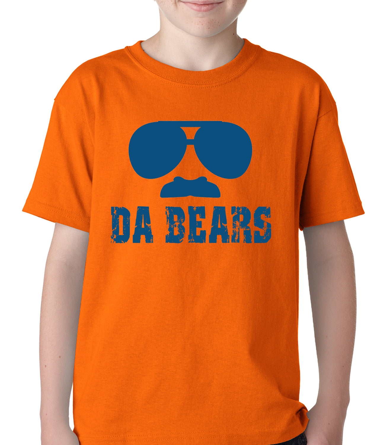 Funny "Da Bears" Sunglasses & Mustache Kids T-shirt