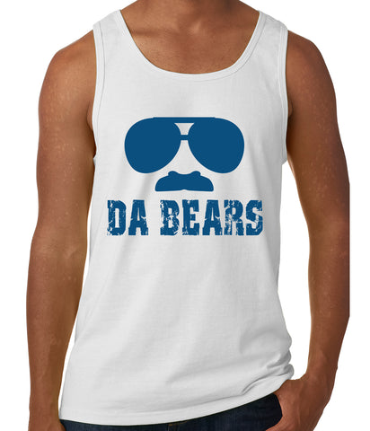 Funny "Da Bears" Sunglasses & Mustache Tank Top