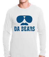 Funny "Da Bears" Sunglasses & Mustache Thermal Shirt