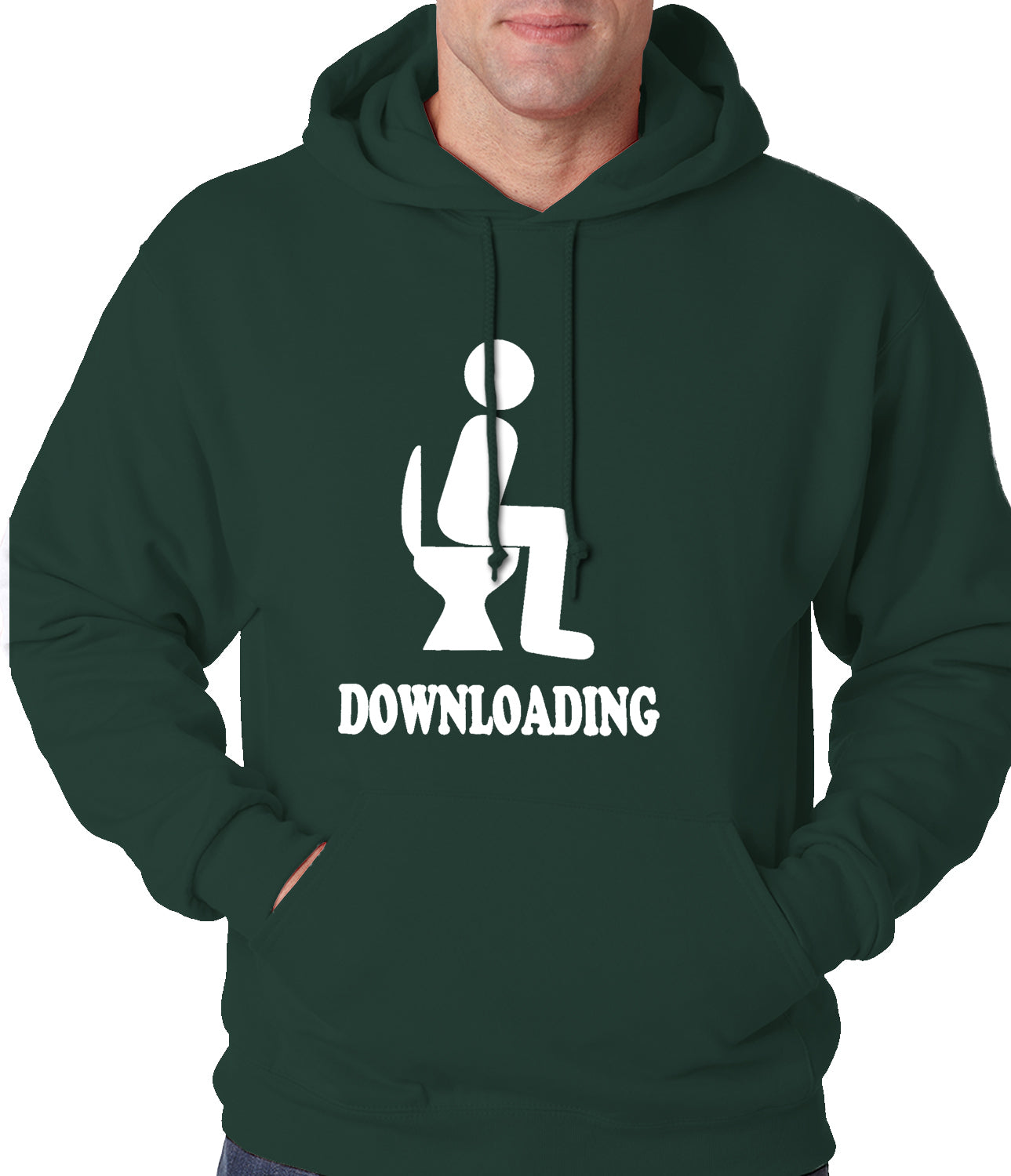 Funny Downloading Poop Adult Hoodie