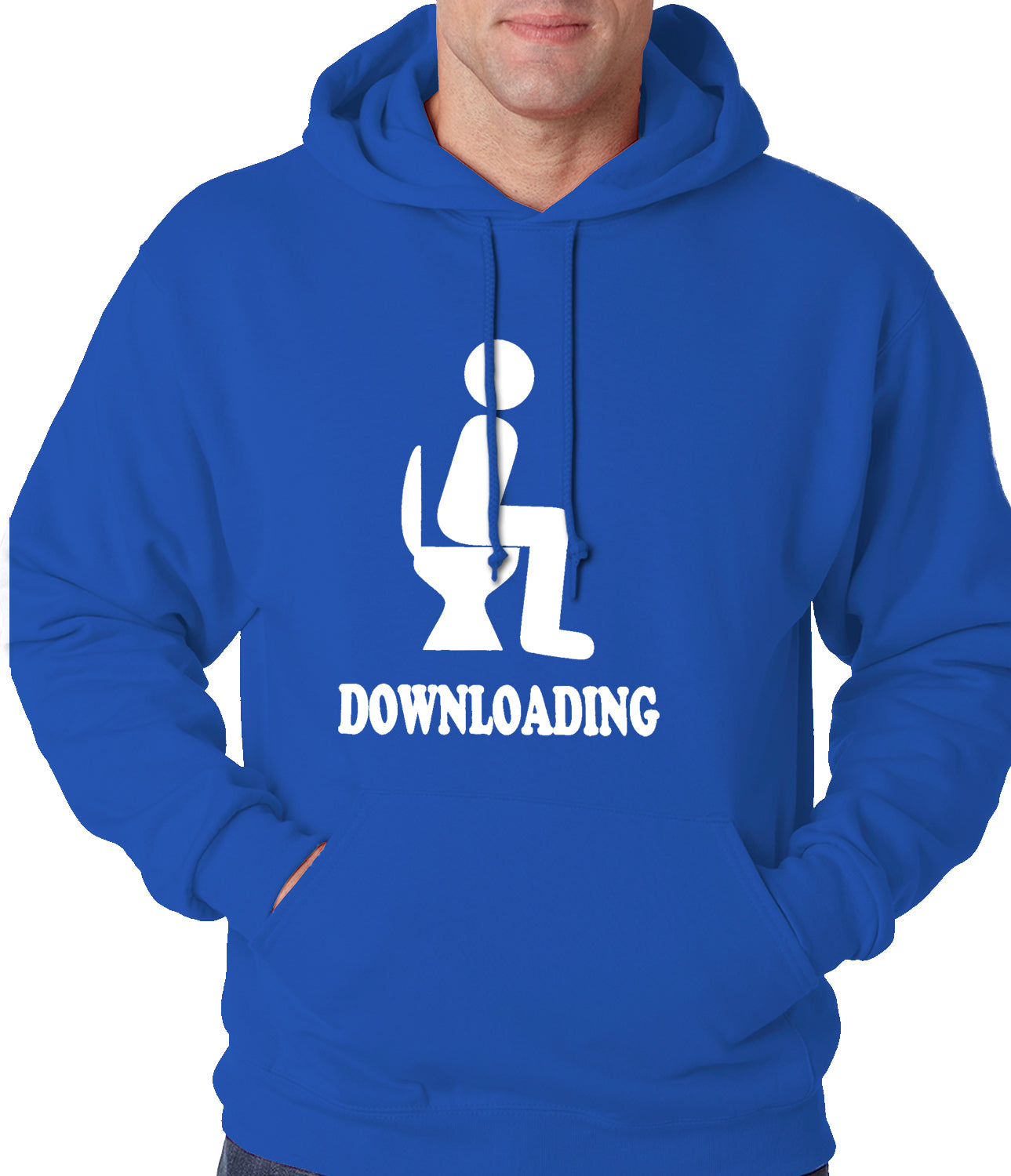 Funny Downloading Poop Adult Hoodie