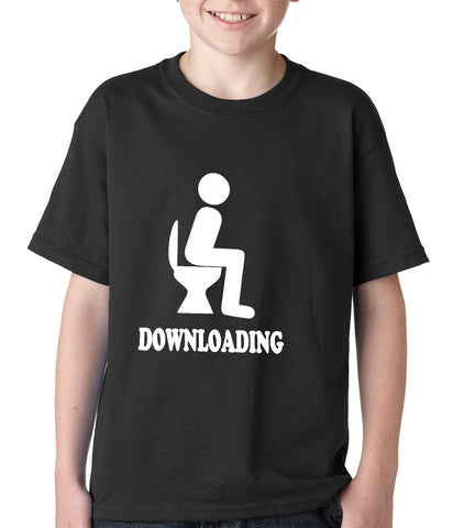 Funny Downloading Poop Kids T-shirt