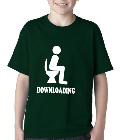 Funny Downloading Poop Kids T-shirt