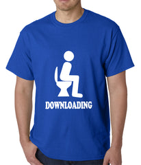 Funny Downloading Poop Mens T-shirt