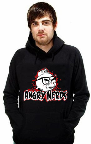 Funny Hoodies - Angry Nerds Adult Hoodie