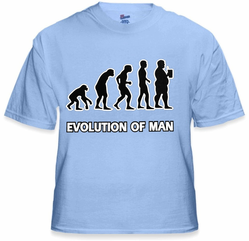 Funny Novelty Tees - Evolution of Man T-Shirt