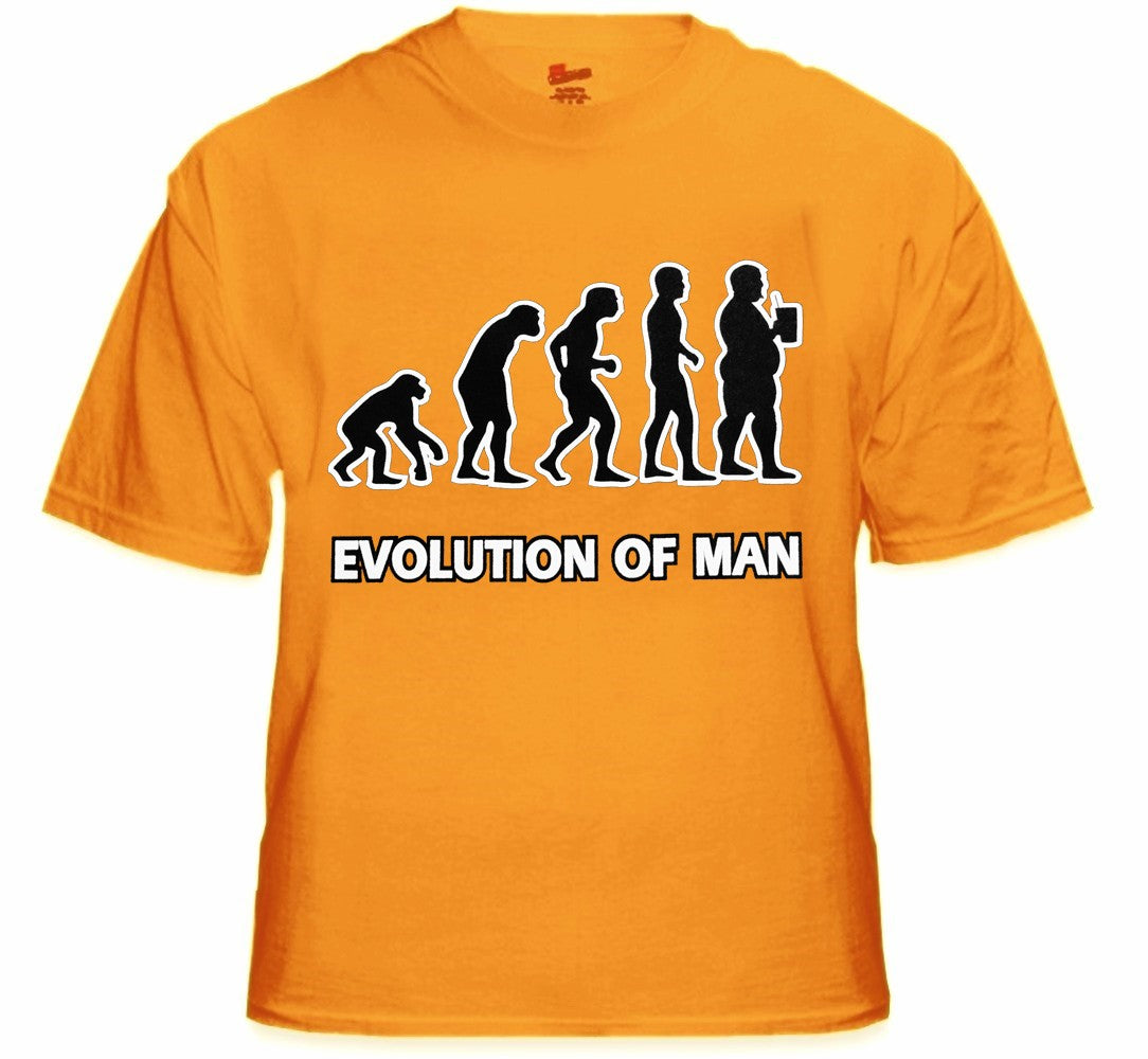 Funny Novelty Tees - Evolution of Man T-Shirt