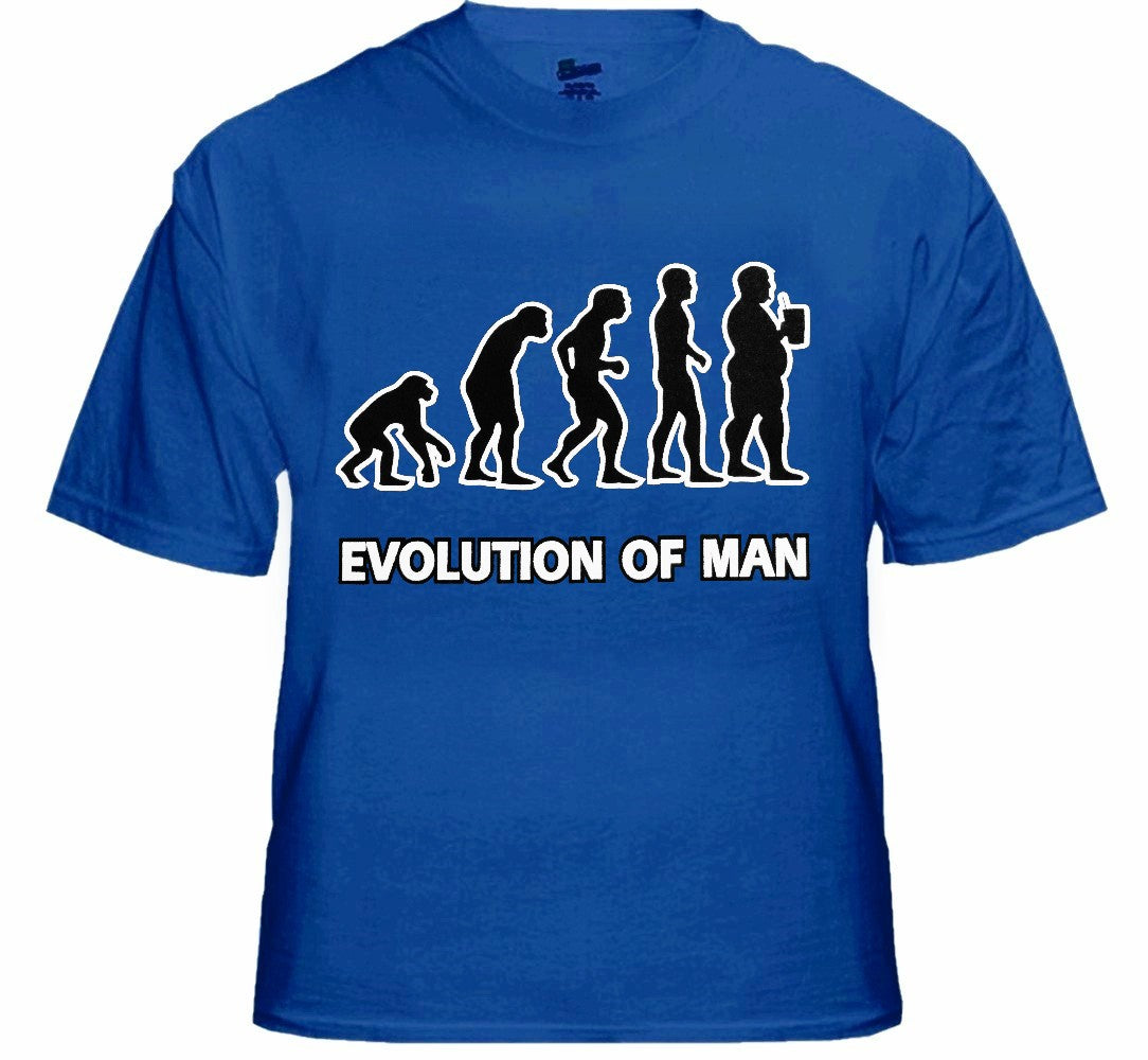 Funny Novelty Tees - Evolution of Man T-Shirt