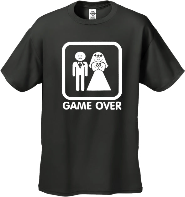 Funny T-Shirts - Game Over Mens T-Shirt