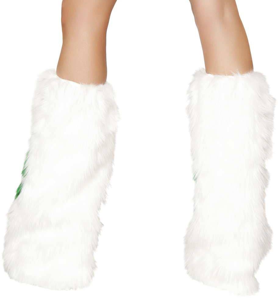 Furry Shamrock Leg Warmers