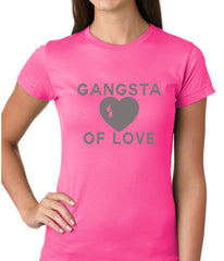 Gangsta Of Love Heart Teardrop Girls T-shirt