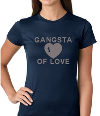 Gangsta Of Love Heart Teardrop Girls T-shirt
