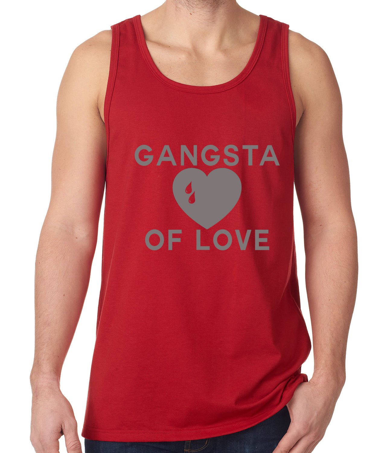 Gangsta Of Love Heart Teardrop Tank Top