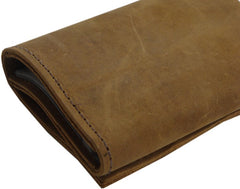 Genuine Rustic Leather Chain Wallet