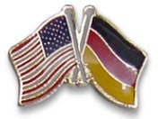 German American Lapel Pin