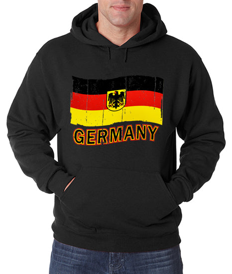 Germany Vintage Flag Adult Hoodie
