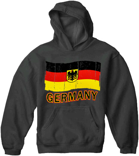 Germany Vintage Flag Adult Hoodie
