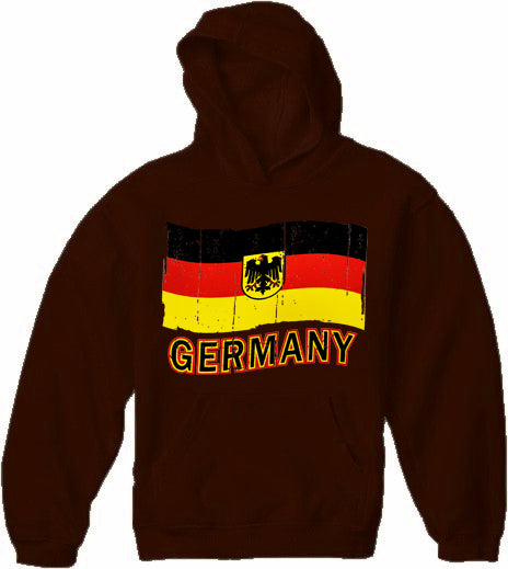 Germany Vintage Flag Adult Hoodie