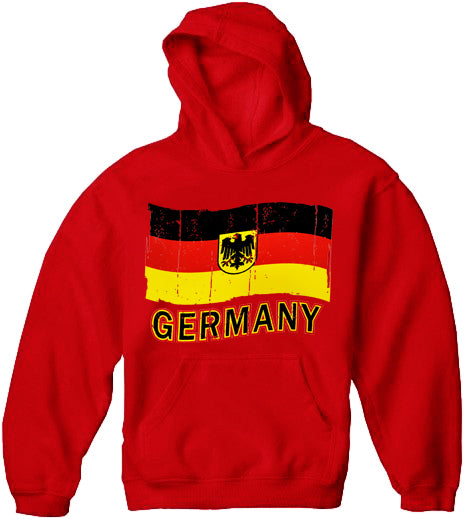 Germany Vintage Flag Adult Hoodie