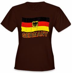 Germany Vintage Flag Girl's T-Shirt