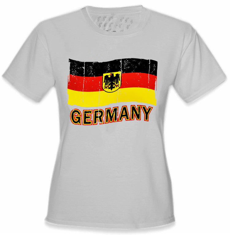 Germany Vintage Flag Girl's T-Shirt
