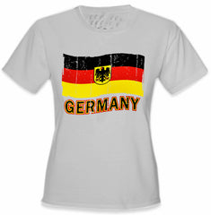 Germany Vintage Flag Girl's T-Shirt