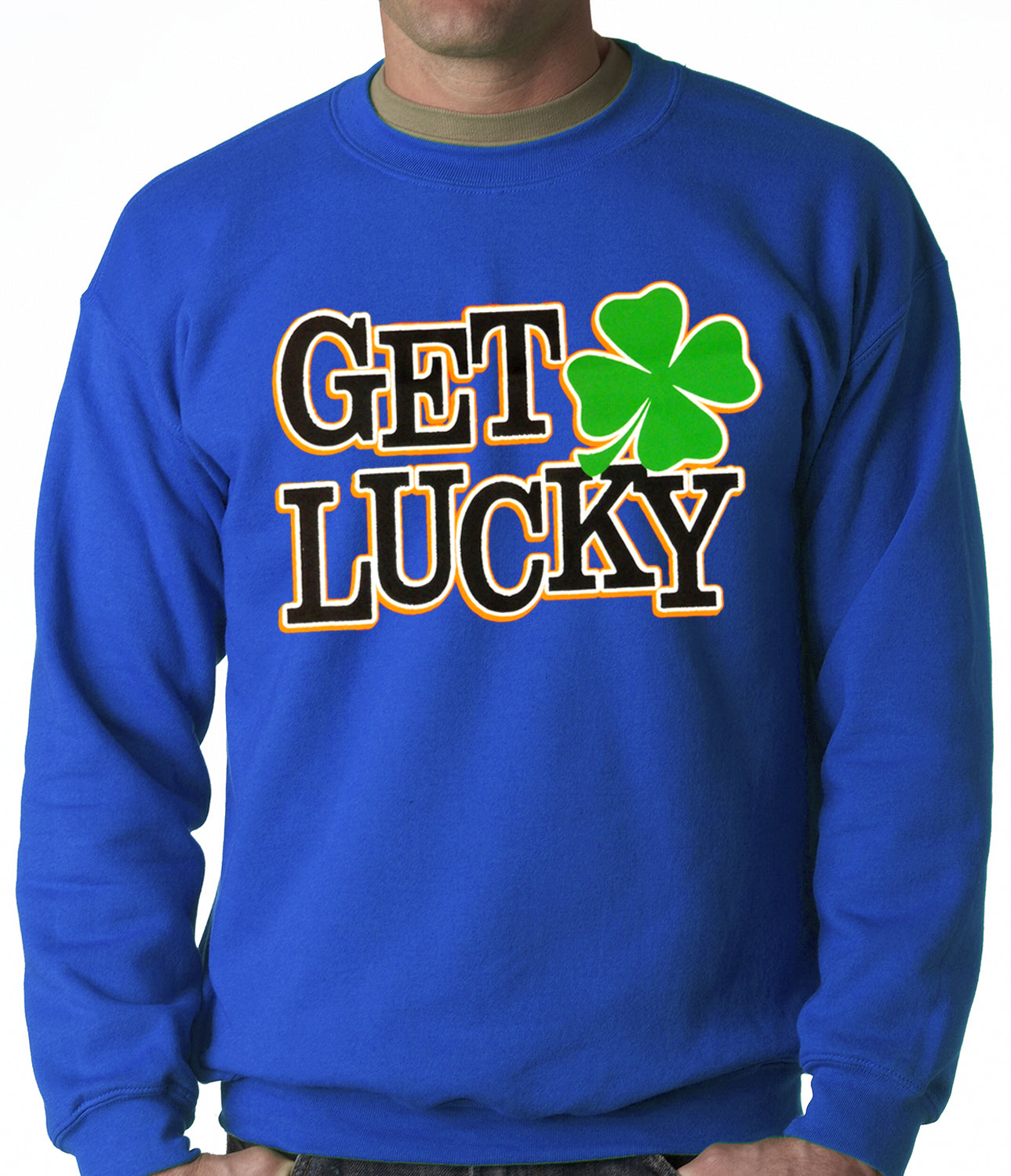 Get Lucky Irish Shamrock Crewneck