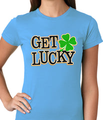 Get Lucky Irish Shamrock Girls T-shirt