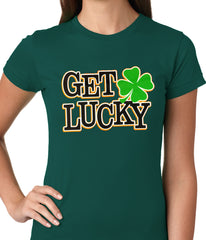 Get Lucky Irish Shamrock Girls T-shirt