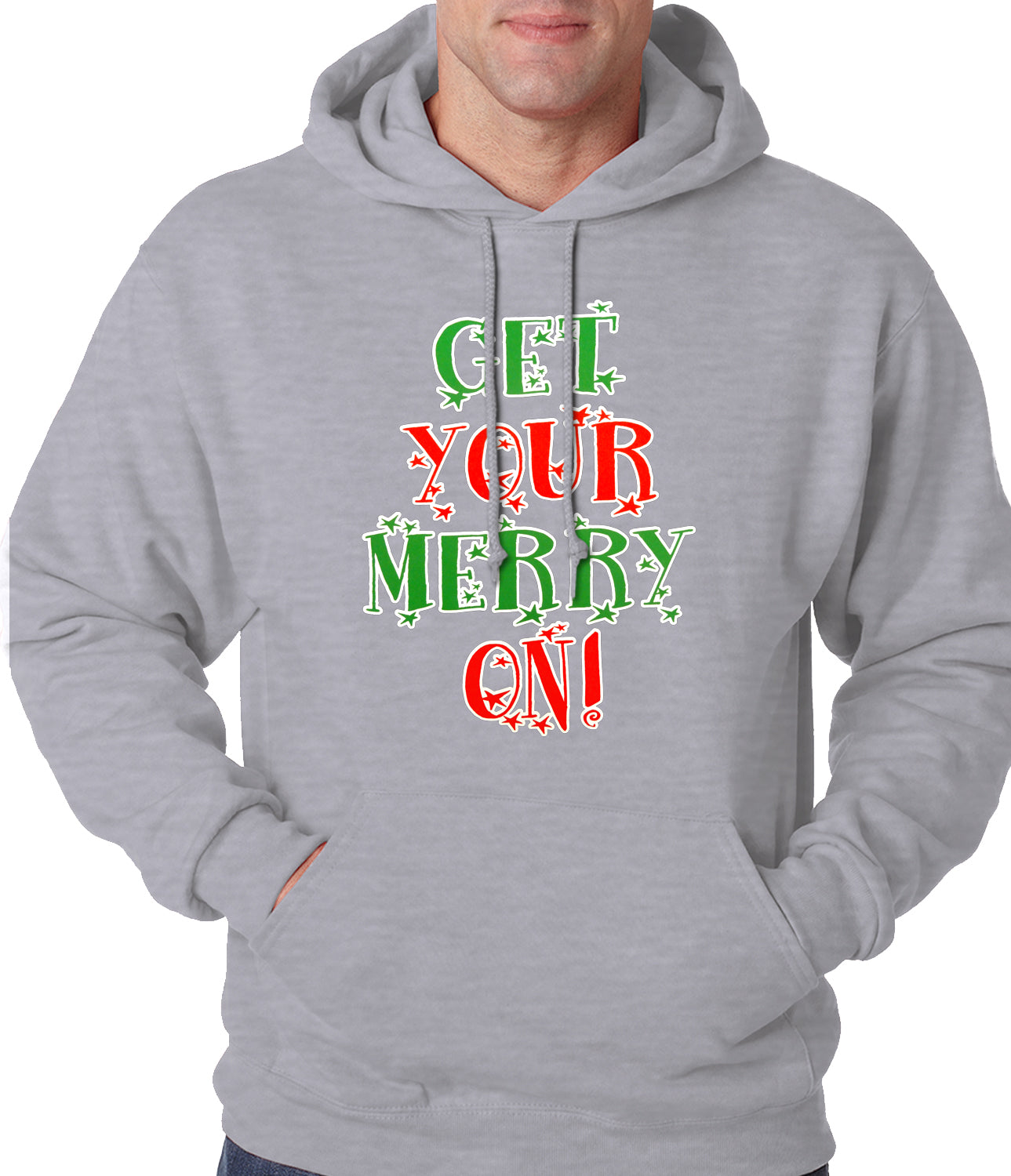 Get Your Merry On Christmas Adult Hoodie