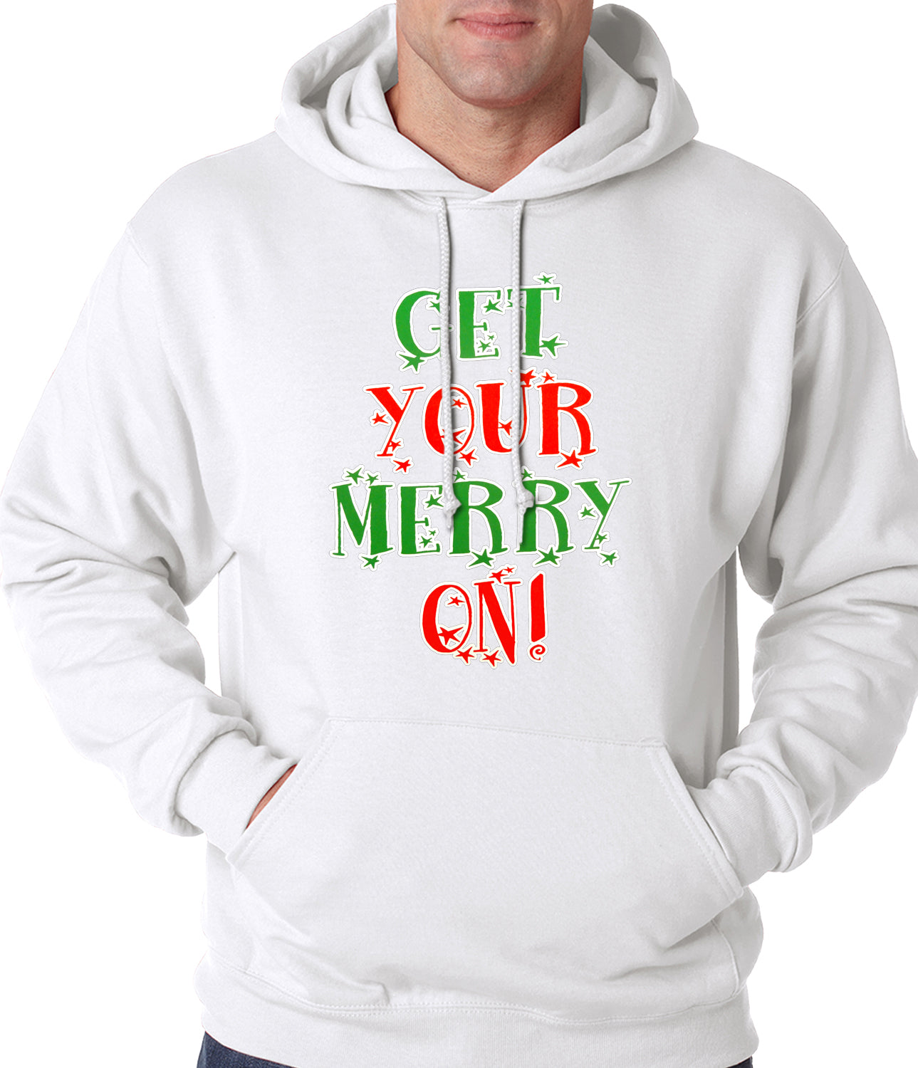 Get Your Merry On Christmas Adult Hoodie