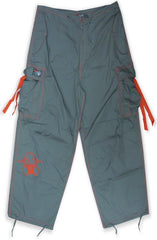 Ghast Cargo Drawstring Pants (Charcoal / Red)