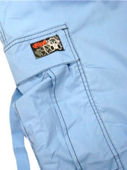 Ghast Cargo Drawstring Pants (Light Blue with Black)
