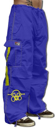 Ghast Cargo Drawstring Pants (Royal / Yellow)