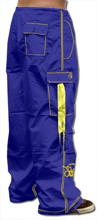 Ghast Cargo Drawstring Pants (Royal / Yellow)