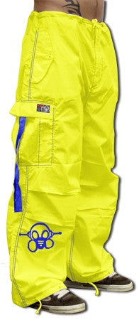 Ghast Cargo Drawstring Pants (Yellow / Royal)