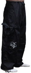 Ghast  Cargo Drawstring Raver Pants (Black)